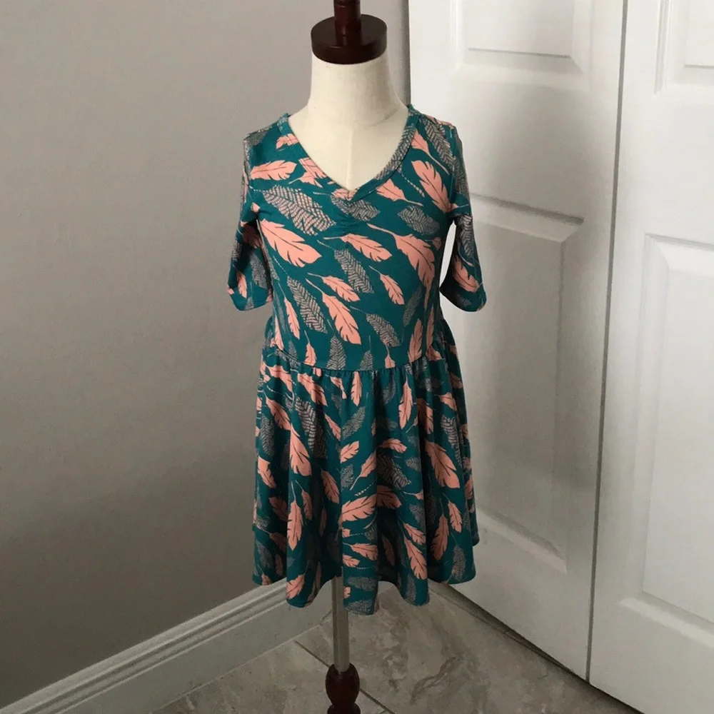 DOT DOT SMILE Girls Twirl Print Dress | 3-4